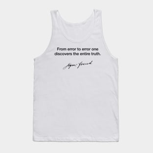 From error to error one - Sigmund Freud Tank Top